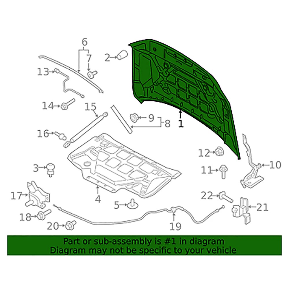 2021 to 2025 F-150 Hot Selling Replaced Aluminum Car Engine Hood Bonnet ML3Z-16612-D ML3Z16612D